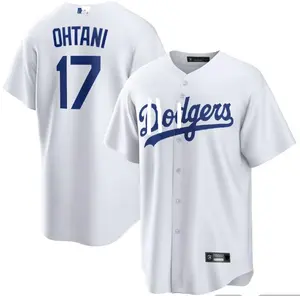 2024 nouveau maillot MLBing cousu Los Angeles Baseball vêtements de softball OHTANI 17 avec tout le Logo pour l'uniforme de Baseball pour hommes