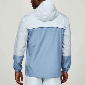 Men's Lightweight <b>White</b> Jacket Waterproof and Breathable Plus Size Casual <b>Hoody</b> Windbreaker with Outerwear - Product Image 4