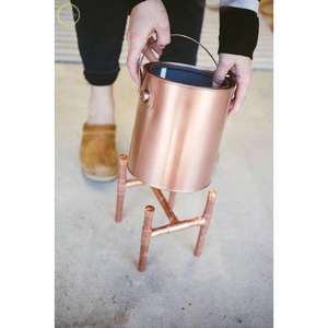 ถังน้ำแข็งทองแดงทุบมีสไตล์และใช้งานได้จริงพร้อมสไตล์วินเทจและฉนวนกันความร้อนคุณภาพพรีเมี่ยมสำหรับห้องเย็น - Product Image 4