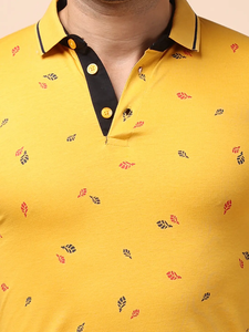 Camiseta de media manga con cuello de polo 100% de algodón cómoda y elegante para hombre, ropa informal estampada a la moda más vendida - Product Image 3