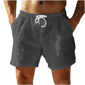 Pantalones cortos de verano para hombre, pantalones cortos de gimnasio por encima de la rodilla, pantalones cortos informales con bolsillos - Product Image 1