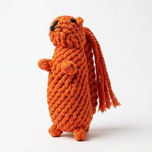 ของเล่นเชือกสำหรับสัตว์เลี้ยงรักษ์โลก Oliver the Squirrel ของเล่นสุนัขและแมวแบบคลาสสิกและทันสมัยในบรรจุภัณฑ์กล่อง - Product Image 2