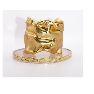 2023 Stock vente de bijoux de Noël sur femmes largeur bracelet en laiton manchette bijoux uniques avec finition martelée manchette pour Jésus - Product Image 5