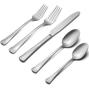 <b>Rose</b> <b>Gold</b> Plated Stainless Steel Cutlery Set <b>Mirrored</b> Stainless Material Durable for Daily Dining Special Occasions - Product Image 4