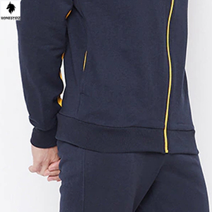 Sudadera de lana personalizada de alta calidad para hombre con cintura elástica con capucha pantalones casuales de baloncesto con Logo sudaderas con capucha de patrón plano - Product Image 5