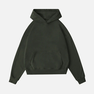 เสื้อมีฮู้ด600 GSM สำหรับผู้ชายเสื้อผ้าแนวสตรีทผ้าคอตตอนรุ่นเฮฟลีซโลโก้ด้านหน้ามีฮู้ดผลิตจากปากีสถาน - Product Image 1