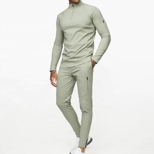 Conjuntos Deportivos de Alta Calidad 100% Algodón para Hombre, Transpirables, Ligeros, con Patrón Sólido, Personalizables con Etiqueta Privada, Conjuntos de Invierno - Product Image 1