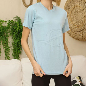 Camiseta de Verano para Mujer, Diseño 2025, Tejido de Lona Transpirable y Ecológico, Ropa Casual de Alta Calidad en Venta - Product Image 4