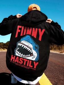 Sweat à capuche surdimensionné pour hommes de haute qualité coton polaire thermique sweat à capuche couleur unie nouveauté vêtements d'hiver sweats à capuche - Product Image 2