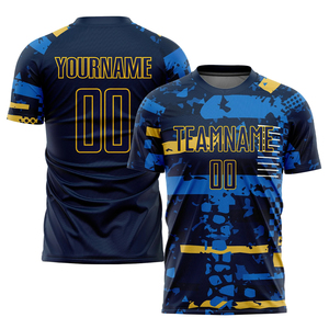 Maillot de football à manches courtes en maille 100% Polyester, personnalisé, imprimé, vente en gros, Design Unique, fabriqué au pakistan, 2022 - Product Image 1