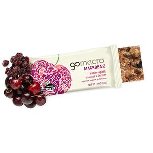GoMacro MacroBar Organic Vegan Snack <b>Bars</b> - Cherries + Berries (2.0 Ounce <b>Bars</b>, 12 Count) - Product Image 2