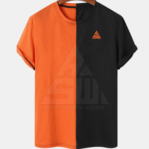 เสื้อยืดผู้ชายผ้าคอตตอนถักแบบ100% แห้งเร็วน้ำหนักเบาออกแบบได้ตามต้องการ - Product Image 1
