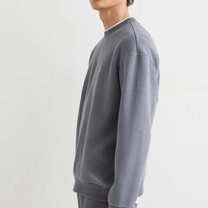 เสื้อสเวตเชิ้ตคอกลมแขนยาวผ้าฟลีซสำหรับฤดูใบไม้ร่วง ผลิตจากผ้าฝ้ายแท้ 100% พิมพ์ลายดิจิตอลโลโก้ตามสั่ง ขายส่ง เป็นมิตรต่อสิ่งแวดล้อม คุณภาพสูง - Product Image 5