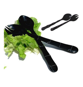 Juego de cubiertos de cuerno de buey de diseño para el hogar, cucharas de cuerno para servidor de ensalada para vajilla de cocina, uso de alimentos, artículos de cubiertos - Product Image 1