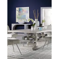 Table à manger rectangulaire à tréteaux, table de salle à manger en bois massif pour salle à manger de style farmhouse