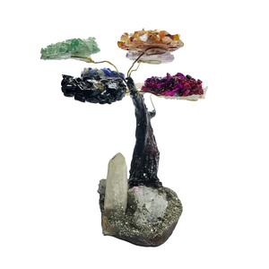 7 Chakras Multi-Gemstone <b>Tree</b> Life Natural <b>Crystal</b> Bonsai Healing Balance Durable Free Form Handcrafted Peruvian Artisan - Product Image 4