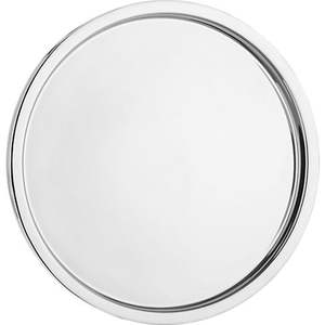 Bandeja de acero pulido elegante contemporánea Bandeja de servicio de cóctel reutilizable y portátil Opción desechable disponible - Product Image 1