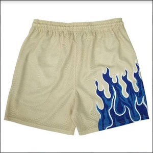 Vente en gros sur mesure short de gym décontracté en maille en polyester avec impression Dtg sublimation vêtements de sport OEM pour hommes - Product Image 3