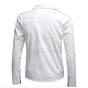 Veste d'hiver de bonne qualité pour hommes Vente en ligne Veste en faux cuir de style motocyclette pour hommes Veste en cuir de couleur unie personnalisée - Product Image 2