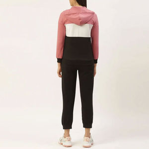 Ensemble de survêtement tendance pour femmes, deux pièces, premium, uni, 100% coton, écologique, respirant, sport et décontracté, à capuche - Product Image 3