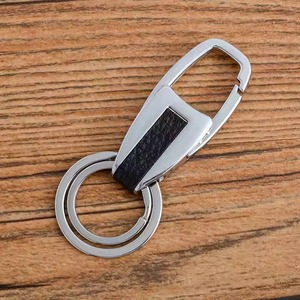 Llavero de cuero clásico para hombre, doble anillo, llavero de negocios para coche, suministro al por mayor, Ideal para regalos y uso diario - Product Image 2