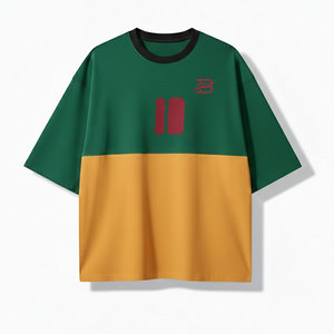เสื้อยืดทรงบ็อกซี่คุณภาพพรีเมียมสำหรับผู้ชาย เสื้อยืดทรงบ็อกซี่ผู้ชายยอดนิยม เสื้อยืดทรงบ็อกซี่ผู้ชายสีสันตามสั่ง สำหรับผู้ใหญ่ ลดราคา - Product Image 1