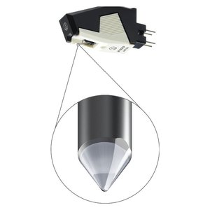 Cartucho para tocadiscos Testina Giradischi Blanco y Negro AT 85EP - Product Image 2