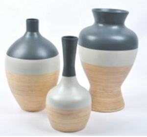 Vase en bambou filé pour la maison et la cuisine mariage hôtel salon décoration ensembles de dîner stockage et organisation à domicile fabriqué au Viet - Product Image 5