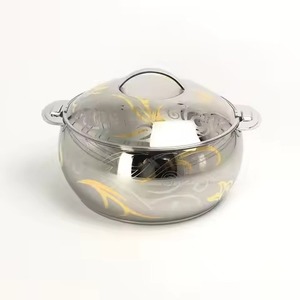 Cacerola Clásica de Acero Inoxidable Brillante Plateado para Servicio de Comida en Bodas, Hotpot y Mesa de Comedor para Servir Alimentos Calientes - Product Image 3