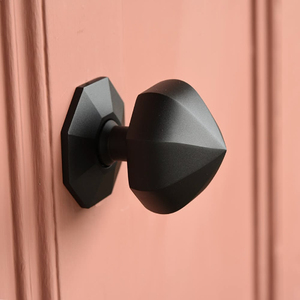 New Arrival Black Iron Metal Door Cabinet Knob Minimalist Design Easy Install Drill Mount <b>Hook</b> Rails Hardware <b>Tools</b> - Product Image 4