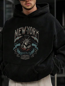 Personnalisé Vintage Hommes Pull À Capuche Respirant Confortable Coton Polyester Polaire Tissu Baggy Style Fermeture Éclair Hiver - Product Image 6