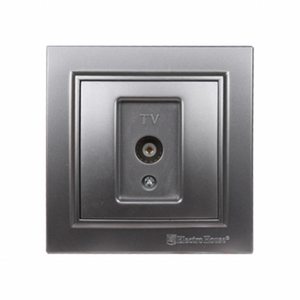 Gran oferta, alta calidad, piedra plateada, plástico ABS, 16A, toma de TV, 220V, IP22, 50/60Hz, toma de corriente eléctrica empotrada - Product Image 1
