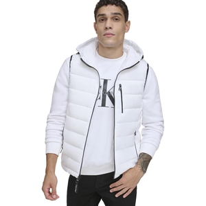 Gilet matelassé en gros |   Veste sans manches rembourrée noire |   Vêtements d'extérieur de mode d'hiver - Product Image 1