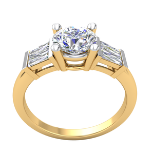 Anillo de oro de 10K para mujer con 1.34Cts VS Clarity EF Color Lab Grown Diamond Lab Grown VS Clarity EF Jewelry - Product Image 1