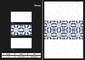 Carreaux muraux en céramique 300x600mm pour salle de bain et cuisine, finition brillante ou mate, effet sucre, design mural intérieur luxueux - Product Image 4