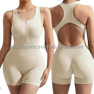 Jumpsuits ชุดเพลย์สูทสำหรับผู้หญิงชุดบอดี้สูทผ้าสแปนเด็กซ์/ ผ้าฝ้ายพิมพ์ลาย - Product Image 4