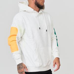 Pull à capuche réfléchissant imprimé pour homme, vêtement de printemps, personnalisé, ample, grande taille, Patch basique, blanc, nouvelle collection - Product Image 2