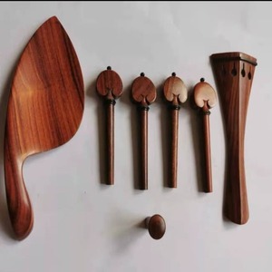 Piezas de Violín de Alta Calidad al por Mayor, Clavijas de Palisandro, Fondo/Lados de Arce, Tapa de Abeto, Arco de Madera de Brasil, Accesorios para Violín - Product Image 4