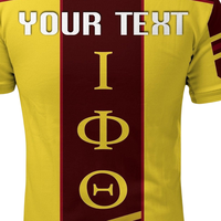 Camiseta Iota Phi Theta 1963 Ecológica de Punto Estampada para Hombre, Ropa de Fraternidad Griega Ivy League