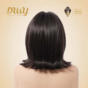 Suki-DWY 12-Inch MiraScalp Synthetic Wig Heat Resistant High-Temperature Fiber Glueless <b>Cap</b> Small Size Natural Body <b>Wave</b> Bangs - Product Image 2