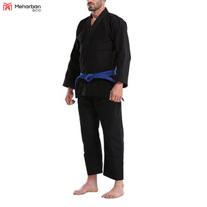 ชุดกิโมโนสไตล์บราซิลจูยิตสึชุดสีน้ำเงินชุดเครื่องแบบเทควันโดโลโก้ตามสั่ง - Product Image 3