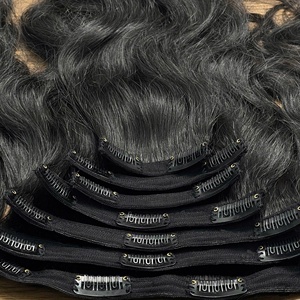 Extensiones de cabello Remy vietnamita proveedor caliente personalizado Clip sin costuras Ins Trama Cabello humano Clip Ins - Product Image 3