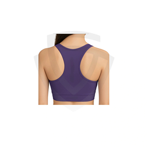 Sujetador Deportivo de Poliéster para Mujer, de Alta Sujeción, Antibacteriano, Espalda Abierta, Busto Bajo, Alta Elasticidad, Ropa Deportiva, Tirantes Cruzados Delanteros - Product Image 2
