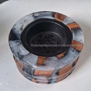 Brûleur à oud religieux de petite taille en résine époxy de qualité supérieure avec joint en bois, 100% bois d'acacia naturel pour cadeaux de l'Aïd Ramadan 2026 - Product Image 6