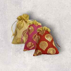 Women's Fashion <b>Mini</b> Batwa Silk Flat Pan Design Drawstring Hand-Carry Broket <b>Bag</b> - Product Image 2