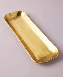 Plateau de service traditionnel en métal et aluminium parfait pour les rituels de mariage et les célébrations de festival - Product Image 1