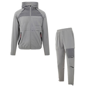 Chándal con cremallera Premium para hombre, conjunto funcional de dos piezas a la moda para deportes, uso diario, transpirable, de talla grande, temporada de invierno - Product Image 1