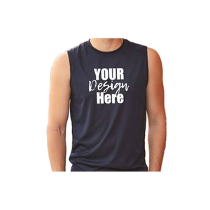 Débardeur Homme Col Rond en Spandex/Coton OEM, Logo Personnalisé, T-shirt Décontracté d'Été à Manches Courtes, Respirant, Tissé, Séchage Rapide - Product Image 1