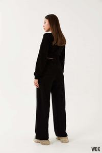 Servicio OEM personalizado de gran tamaño de algodón pesado para mujer básico nuevo Premium negro Jogger pantalón oferta al por mayor tendencia 2024 calidad - Product Image 4