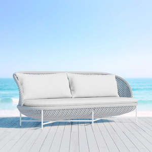 Montauk Contemporary 3-Seater <b>Rattan</b> <b>Sofa</b> - Product Image 4